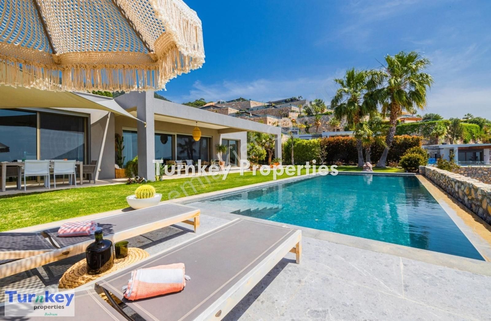 Bodrum Konacık Satılık Villa Konacık Tek Katlı Villa, Deniz Manzarası, Özel Havuz, Otopark