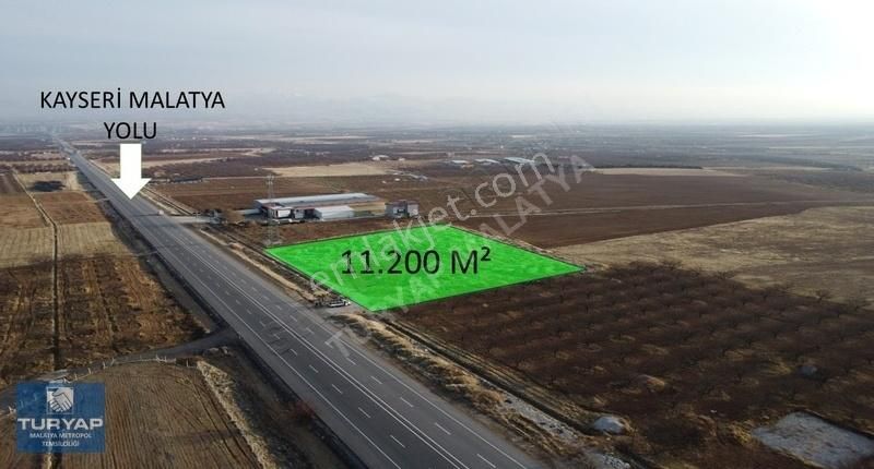 Akçadağ Kotangölü Satılık Ticari İmarlı Turyap'tan Kayseri Yolun'da 11.200 M² Akaryakıt Ruhsatlı Arsa