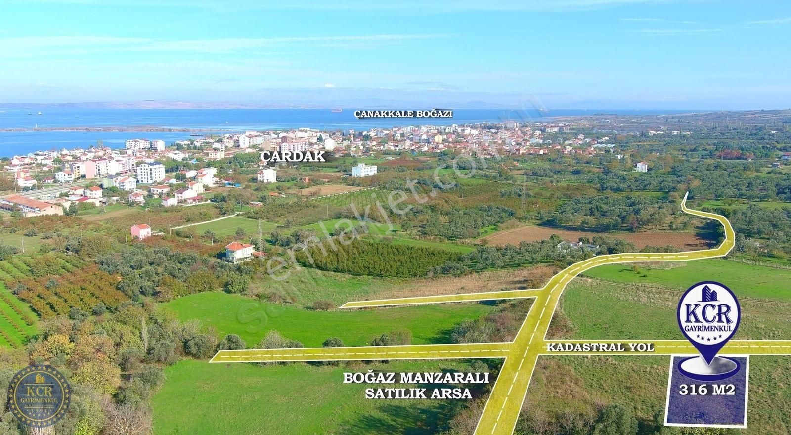 Lapseki'de Ful Boğaz Manzaralı Satılık Arsa - Görsel 5