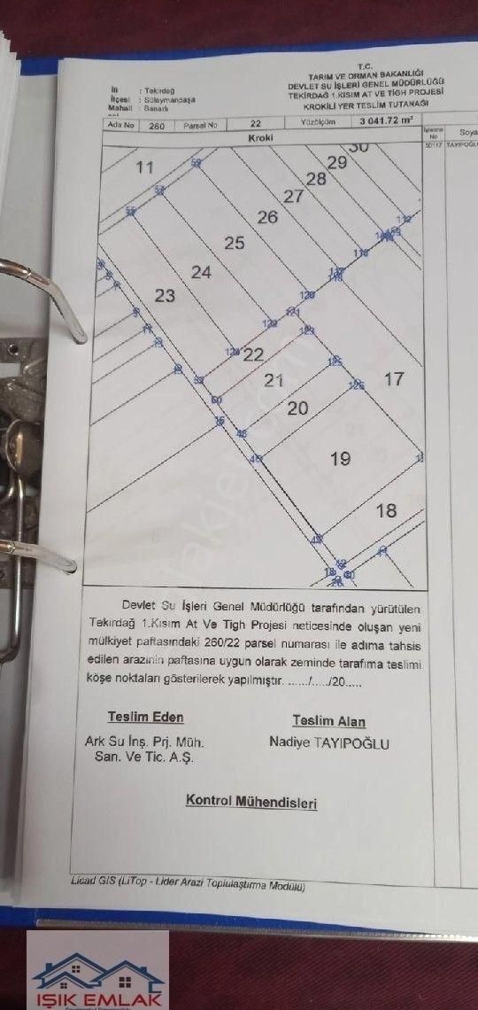 Süleymanpaşa Banarlı Satılık Özel Kullanım Banarlıda 3 Dönüm Bağ-bahçe Yeri