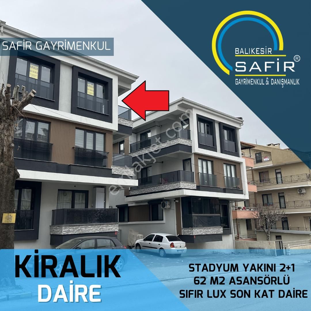 Altıeylül Hasan Basri Çantay Kiralık Daire Stadyum Yakını 2+1 62 M2 Asansörlü Sıfır Lux Son Kat Daire