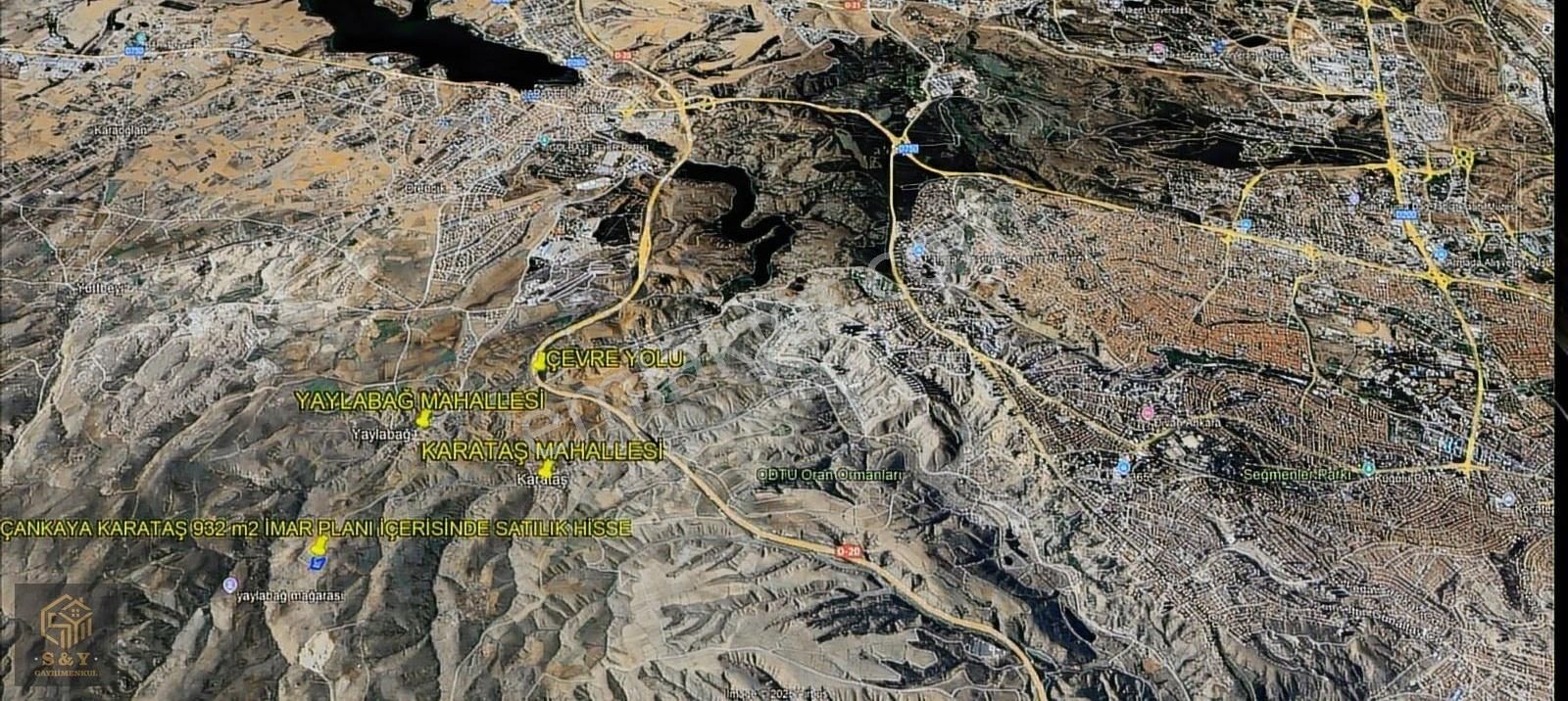 Çankaya Karataş Satılık Tarla Çankaya Karataş Mahallesi'nde 932 M2 İmar Plan İçersinde Hisse