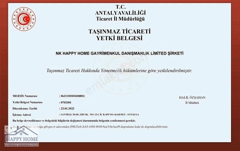 Kepez Kepez Satılık Daire Sur Yapı Antalya'da Satılık 2+1 78m2 5.kat Sıfır Daire