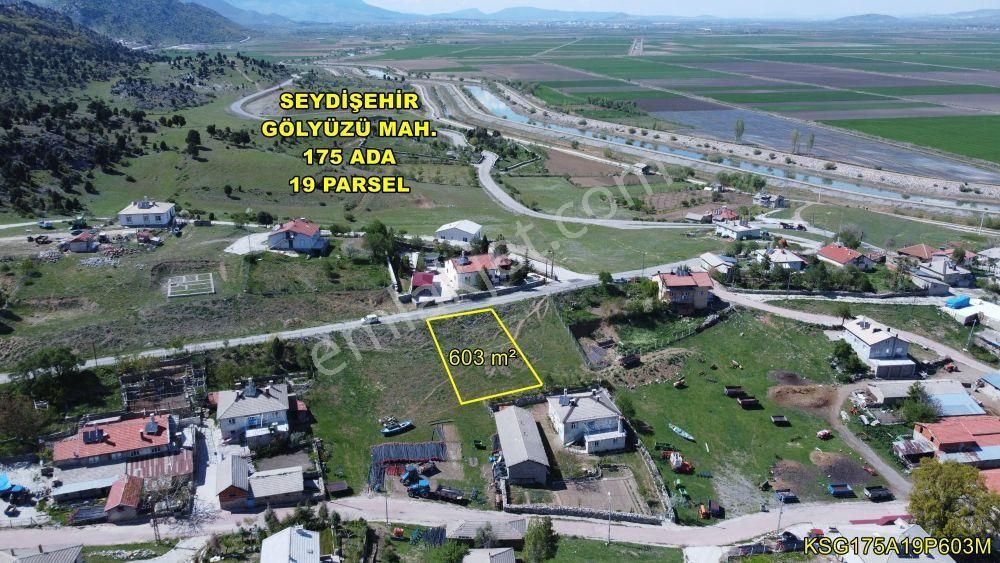 Seydişehir Gölyüzü Satılık Konut İmarlı Konya / Seydişehir / Gölyüzü Mahallesinde 603 M² Müstakil Tapulu Konut İmarlı Arsa