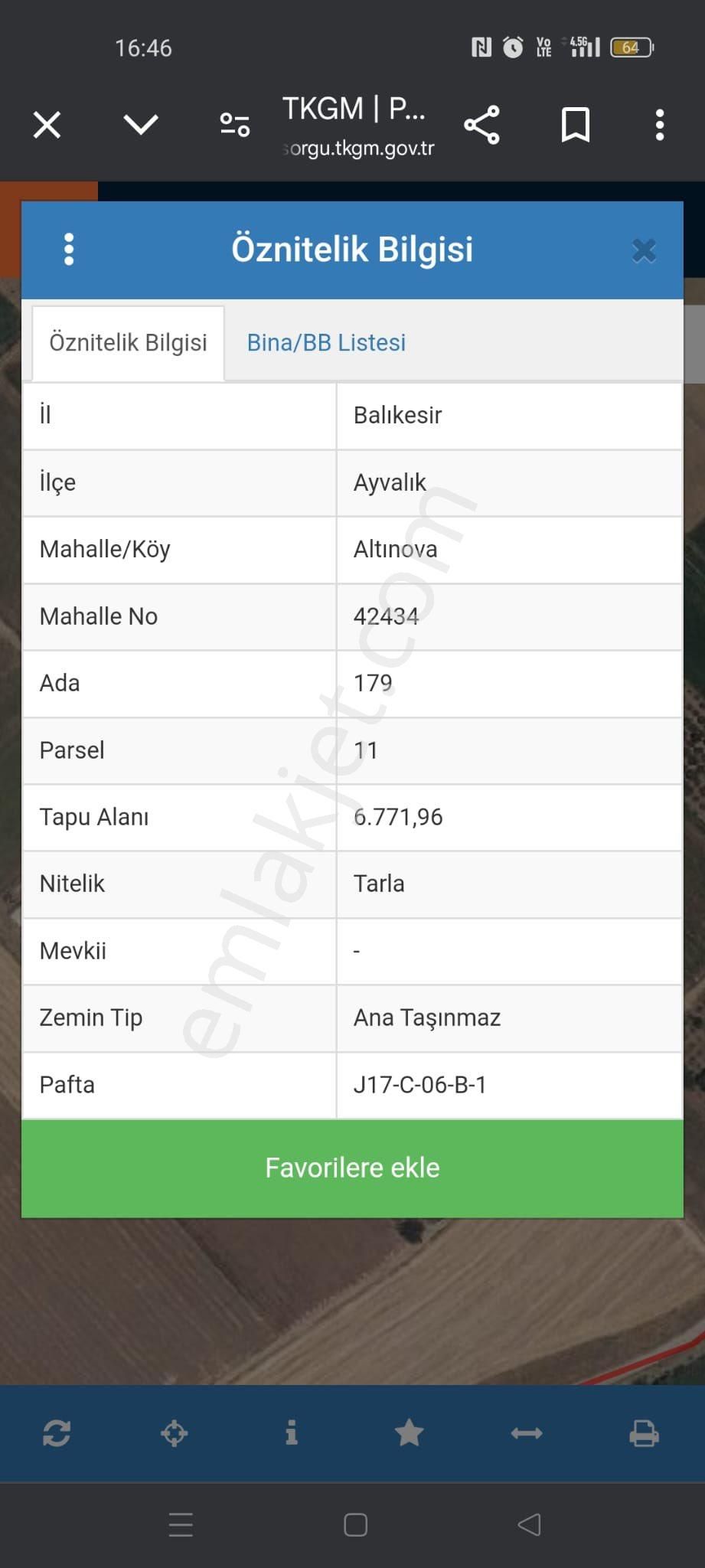 Ayvalık Altınova Satılık Tarla Rota’dan Fırsat Satılık Tarla