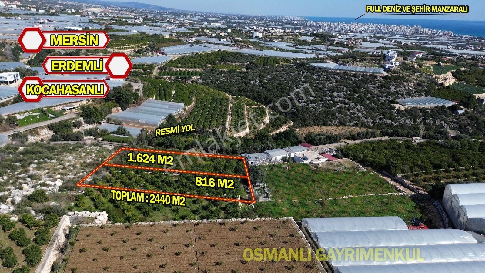 Erdemli Kocahasanlı Deniz Manzaralı 2 Ayrı Parsel Bahçe - Görsel 7