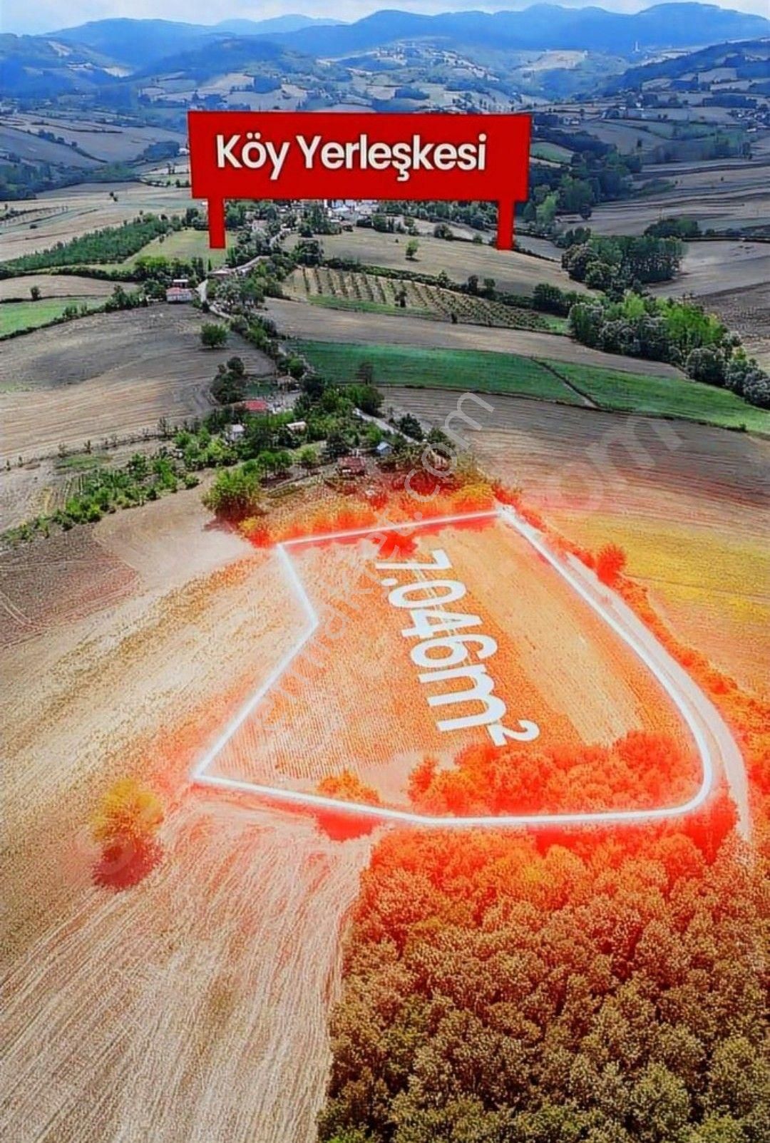Samsun Alaçam Karahüreyinli'de Satılık 7 046 M2 Arazi - Görsel 6