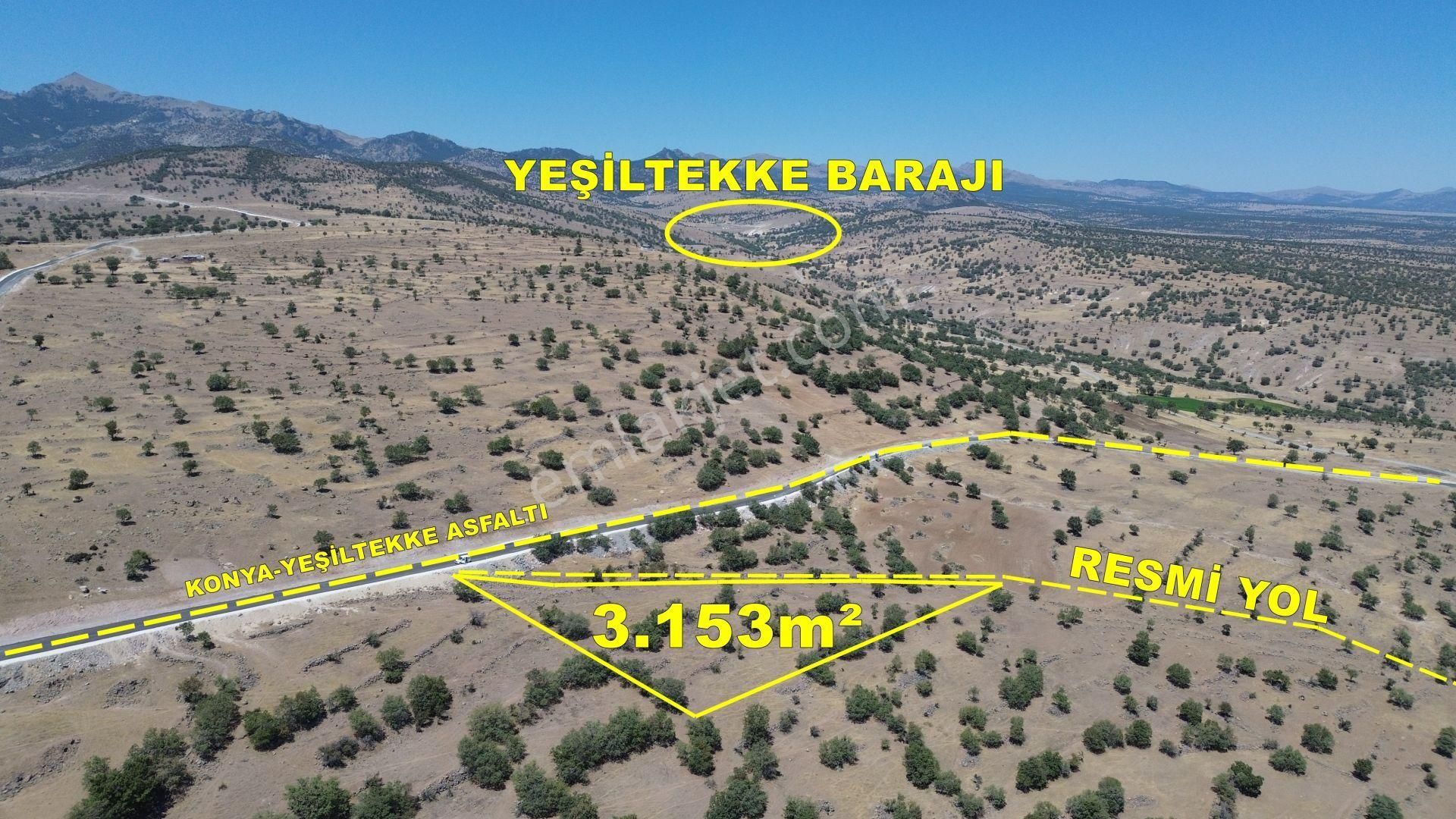 Meram Yeşiltekke Satılık Tarla Konya Meram Yeşil Tekke 'de 3.153 M² Müstakil Tapulu Tarla