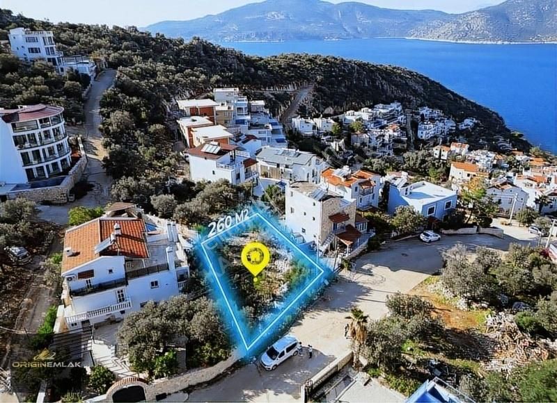 Kaş Kalkan Kışla Mevkii İmar'a Sınır 260 M2 Fırsat Arsa - Görsel 2
