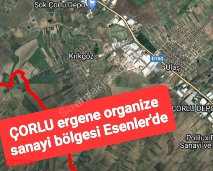 Ergene Esenler Satılık Tarla 800m2 Esenlerde Arsa Asfalt Cephe Parselde Kupon Yer