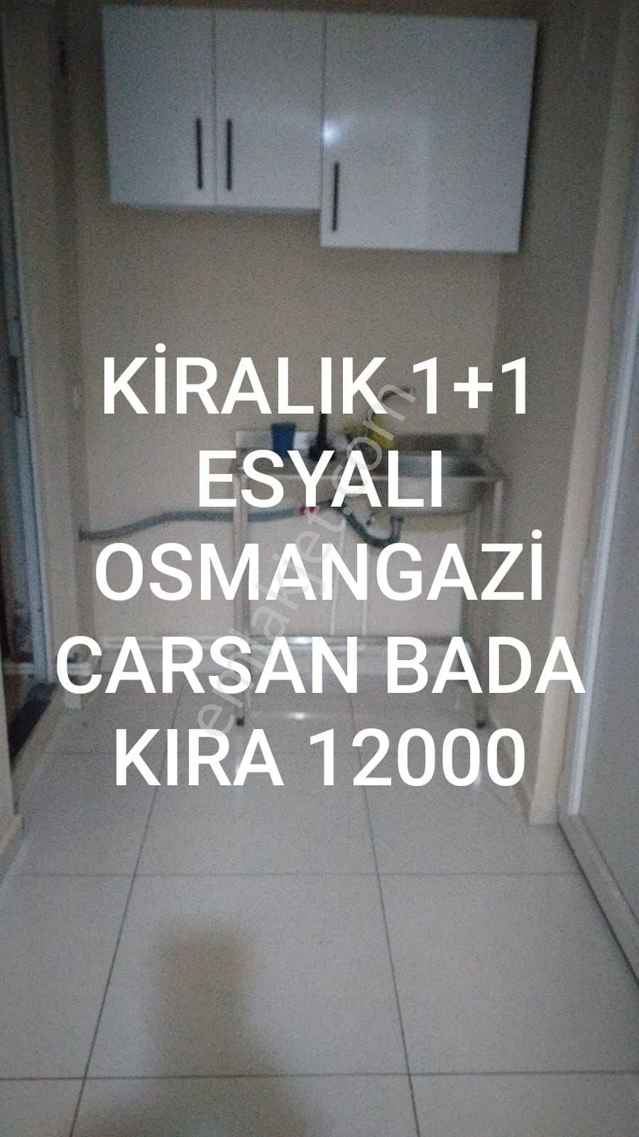 Osmangazi Ahmetpaşa Kiralık Daire Bursa Osmangazı Carsanbada 1+1 Ful Esyalı Bekara Evlıye Uygun Uygun