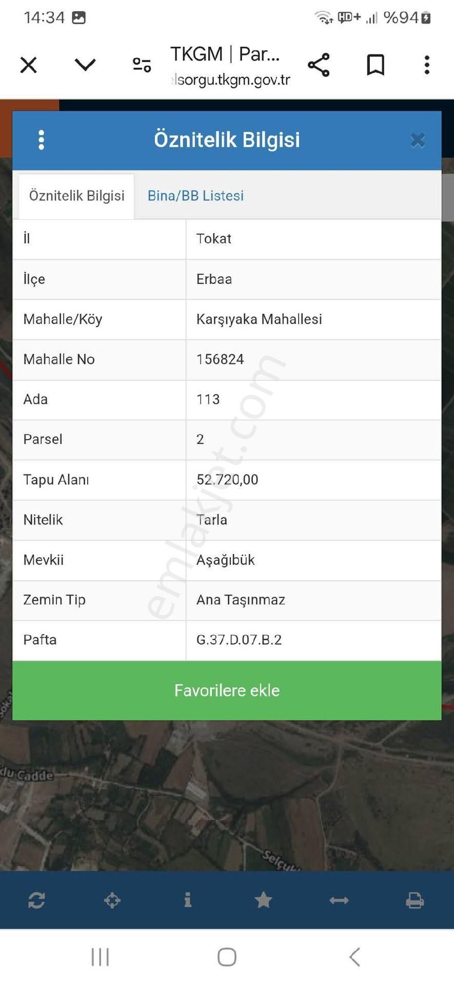 Tokat Erbaa Karşıyaka Mah Satılık 11.677 M2 Dönüm Arazi - Görsel 10