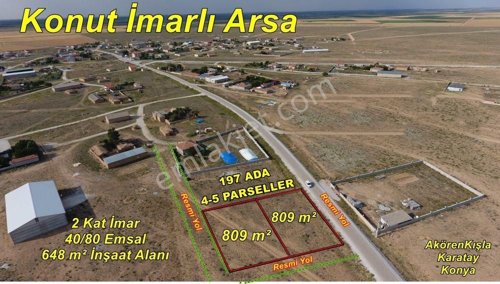 Karatay Akörenkışla Satılık Konut İmarlı Akörenkışla Da 809 M² İmarlı Arsa