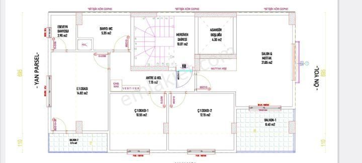 Turhal Hamam Satılık Daire Turhal Da Projeden Satılık Sıfır 3+1 Daire