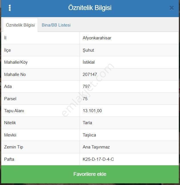 İlbey // Şuhut İstiklal Mah. Huzurevi Caddesinde 13.101m² Tarla - Görsel 2