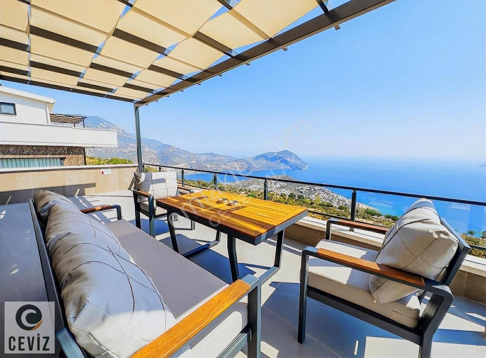 Kaş Kalkan Satılık Villa Kalkan Da Deniz Manzaralı 500 M2 İçinde Müstakil Satılık Villa