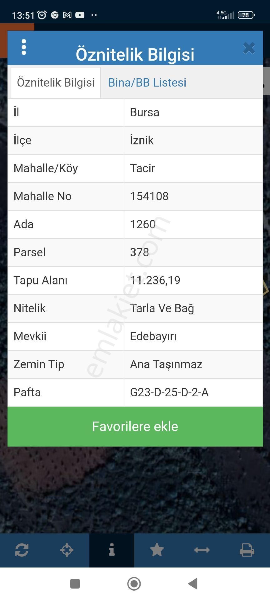 Bursa İznik Tacir Köyünde Müstakil Tapulu Hesaplı Tarla Satılık - Görsel 12