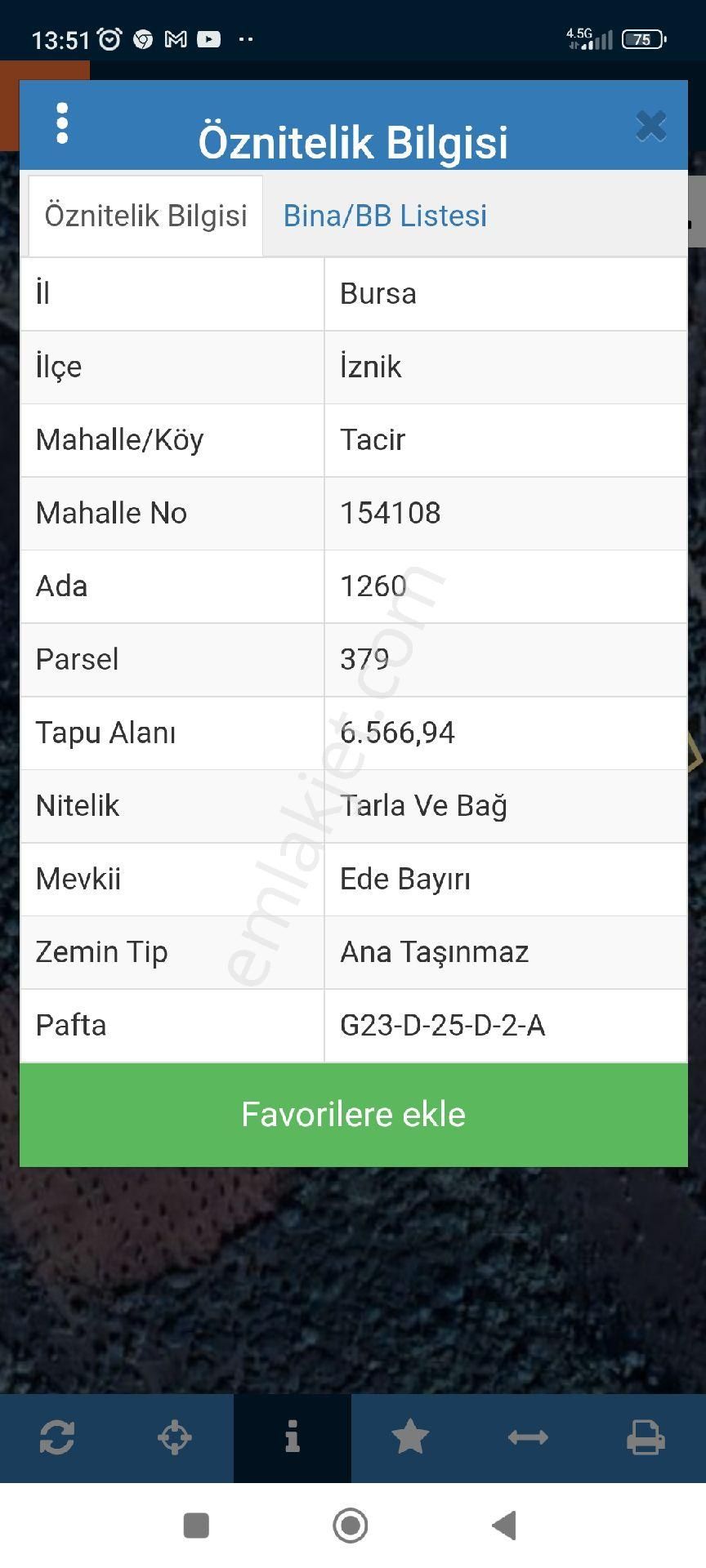 Bursa İznik Tacir Köyünde Müstakil Tapulu Hesaplı Tarla Satılık - Görsel 11