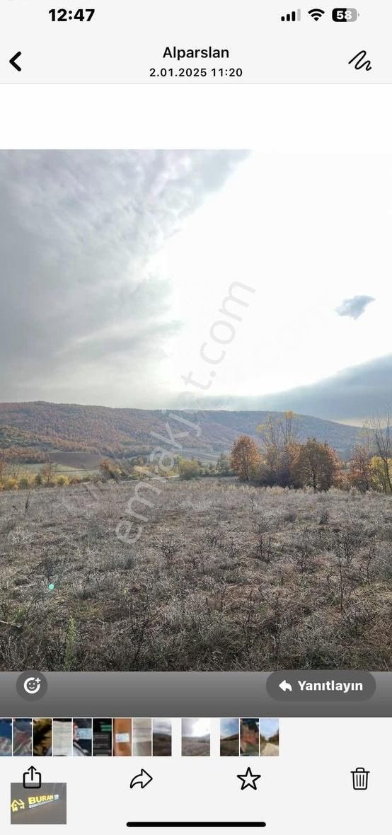 Yenişehir Burcun Satılık Tarla Burandan Yenişehir Burcunda 2 Parça 7000m2 Tarla