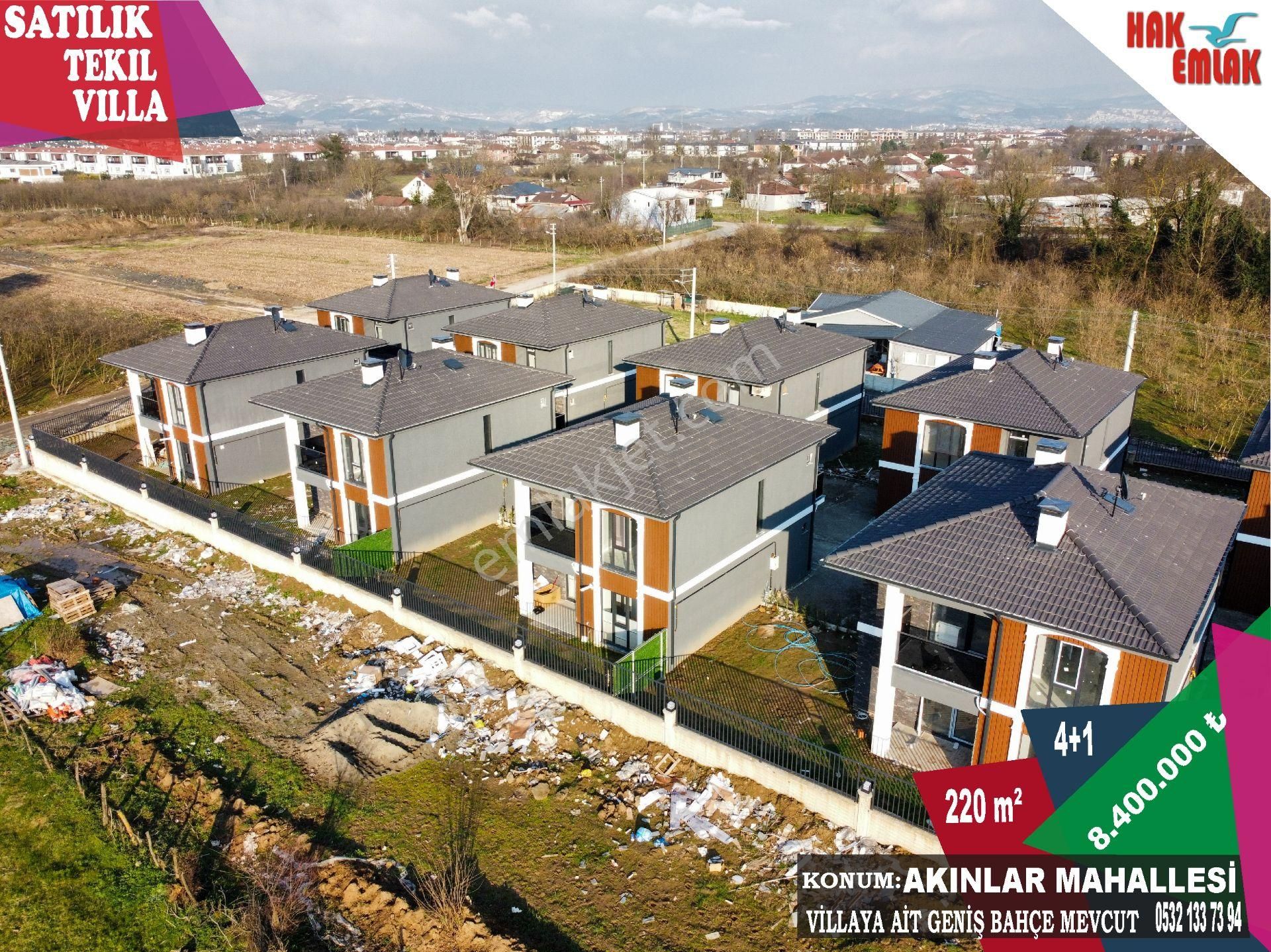 Düzce Merkez Akınlar Satılık Villa Hak Emlak'tan Akınlar Mah.de Satılık 4+1 Ultra Lüks Tekil Villa