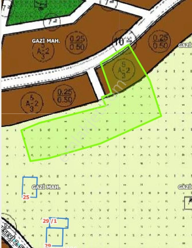 Develi Gazi Satılık Konut İmarlı Anadolu Emlaktan Gazi Mahallesinde Satılık İmarlı Arsa Ve Bahçe