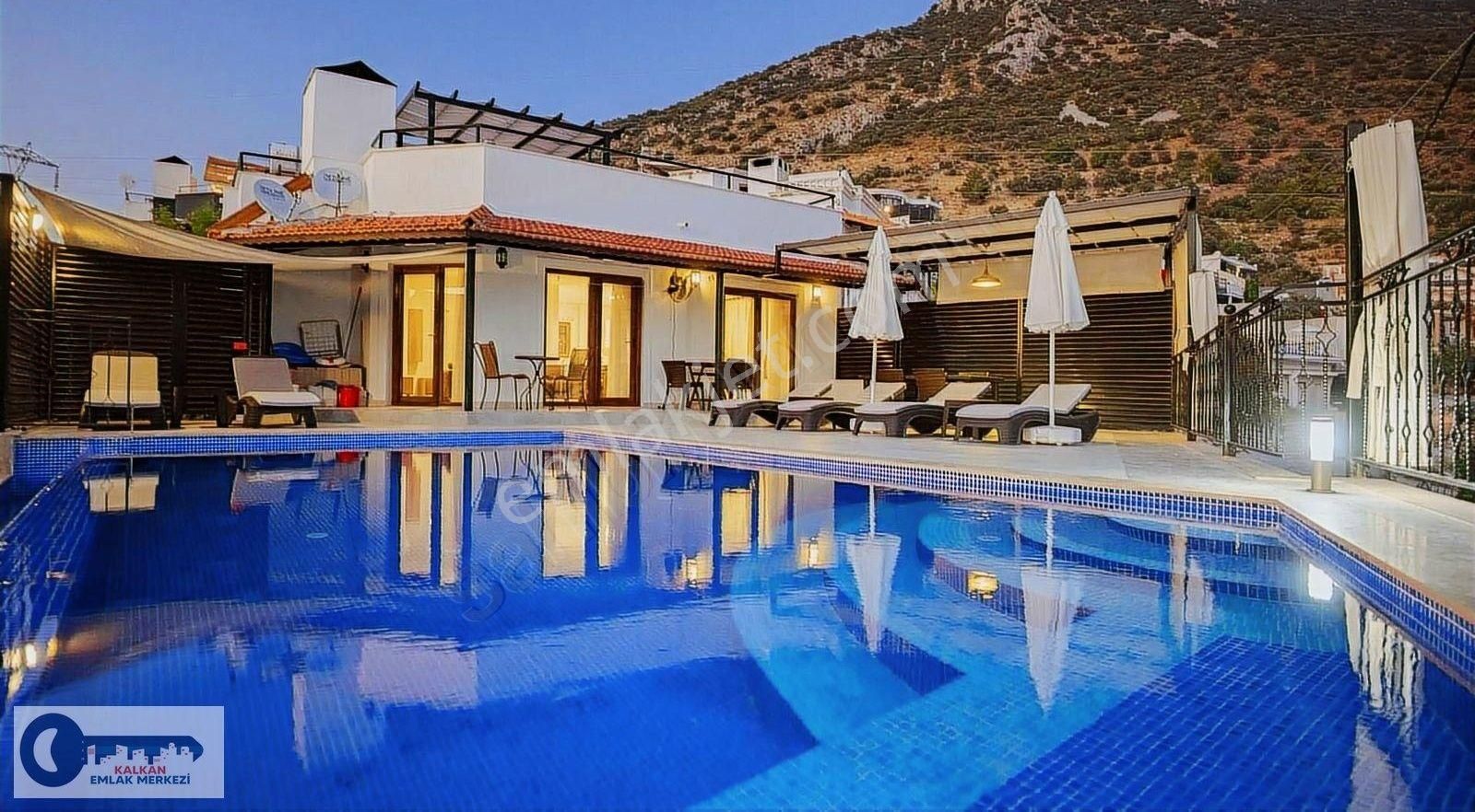 Kaş İslamlar Satılık Villa Kaş Kalkan'da Yapı Kayıtlı 4+1 Dubleks Villa