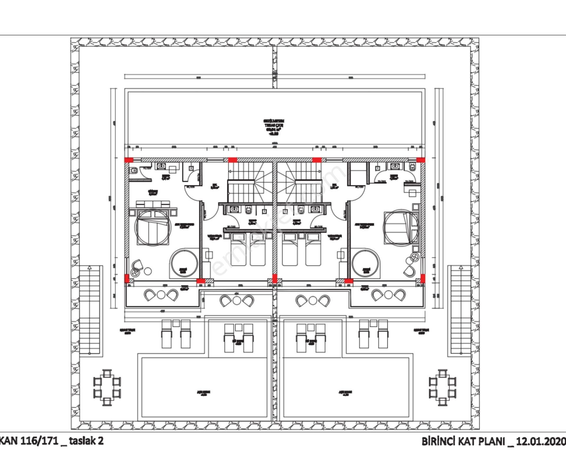Kaş Kalkan'da Merkezi Konum 2 Tane (4+1) Satılık Villa - Görsel 22