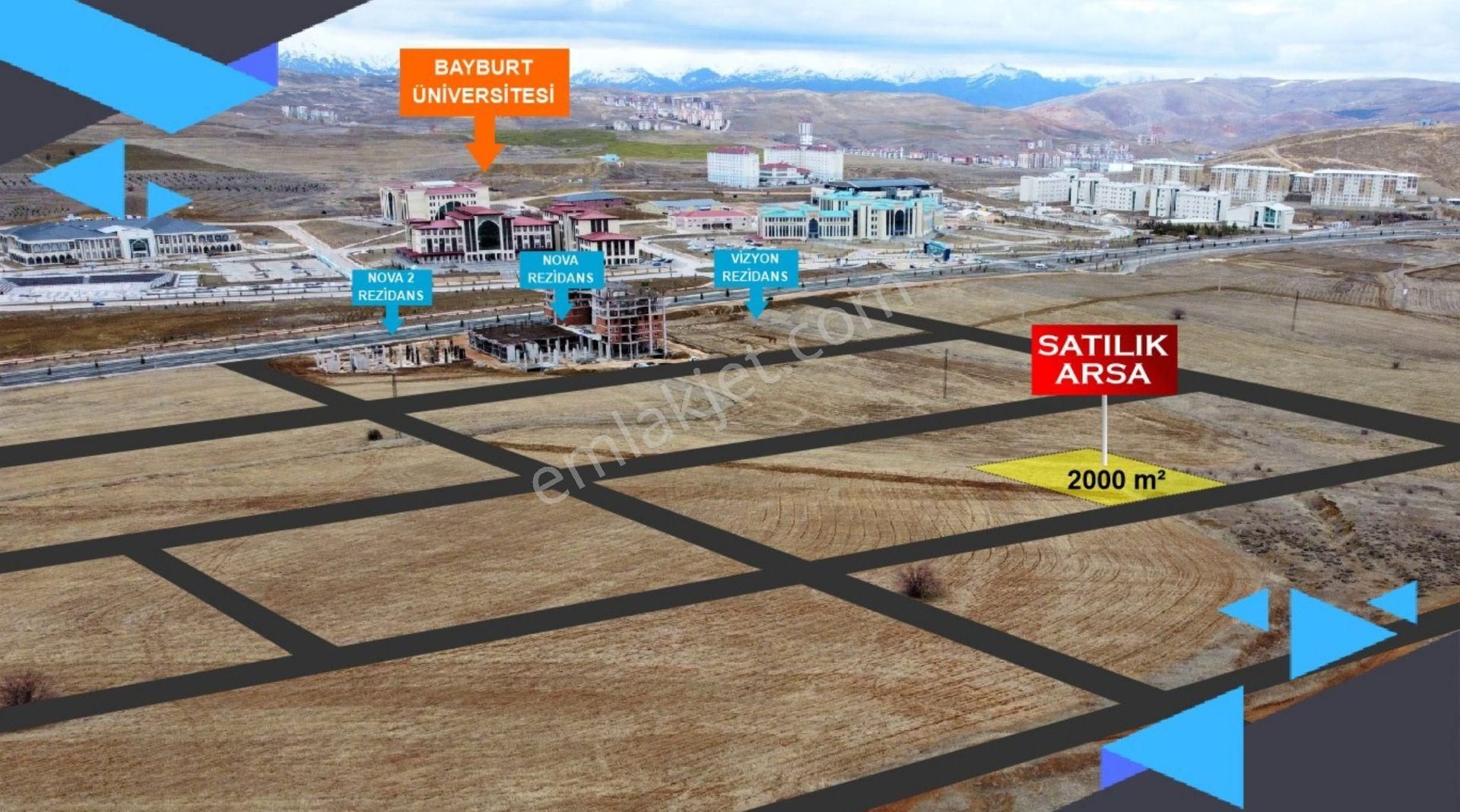 Bayburt Merkez Tuzcuzade Satılık Konut+Ticaret Alanı Yenikent, Üniversite Karşısında 2000 M² Tek Tapu Satılık Arsa