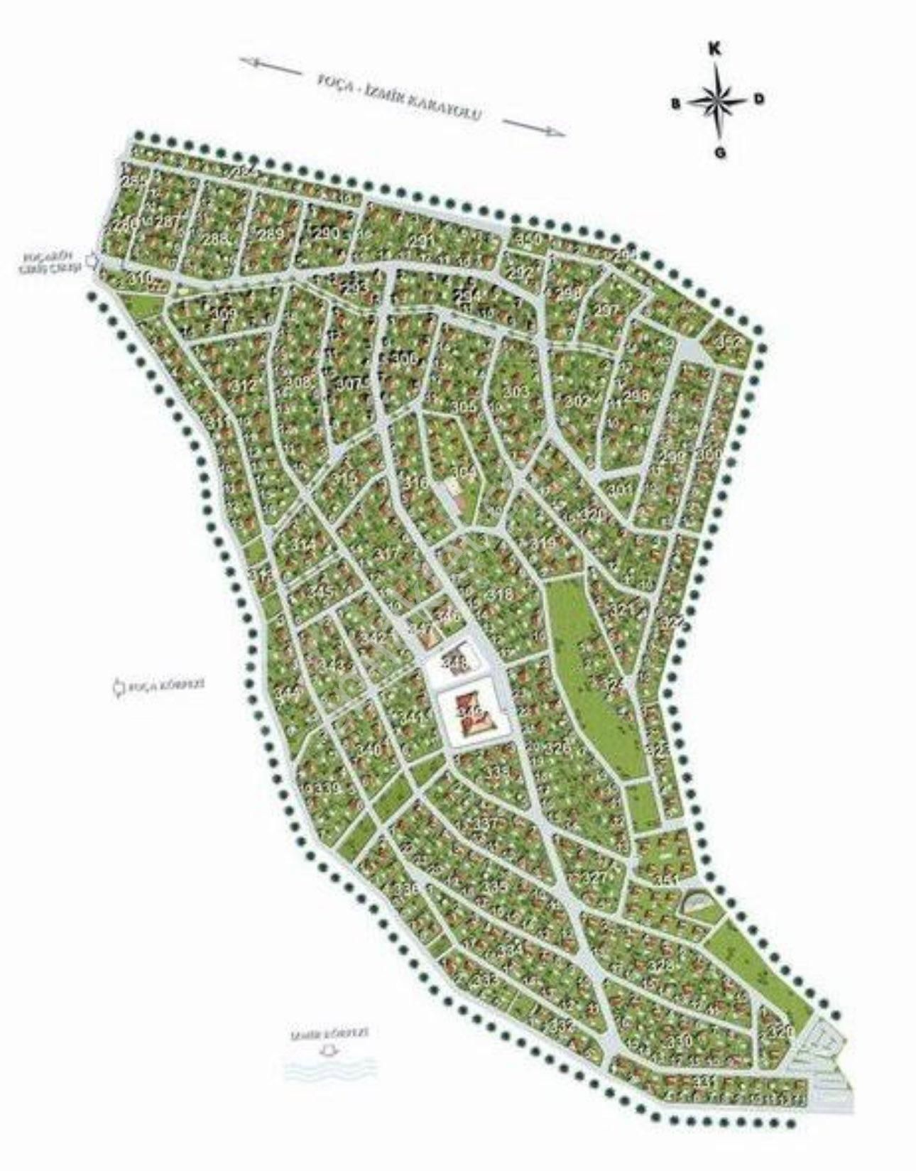 Eski Foça Foçaköy De Satılık 3 Villalık Deniz Manzaralı Arsa - Görsel 7