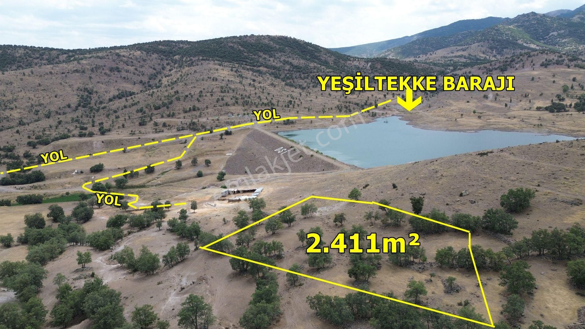 Meram Yeşiltekke Satılık Tarla Meram Yeşiltekke De 2.411 M2 Müstakil Tapulu Baraj Manzaralı Tarla