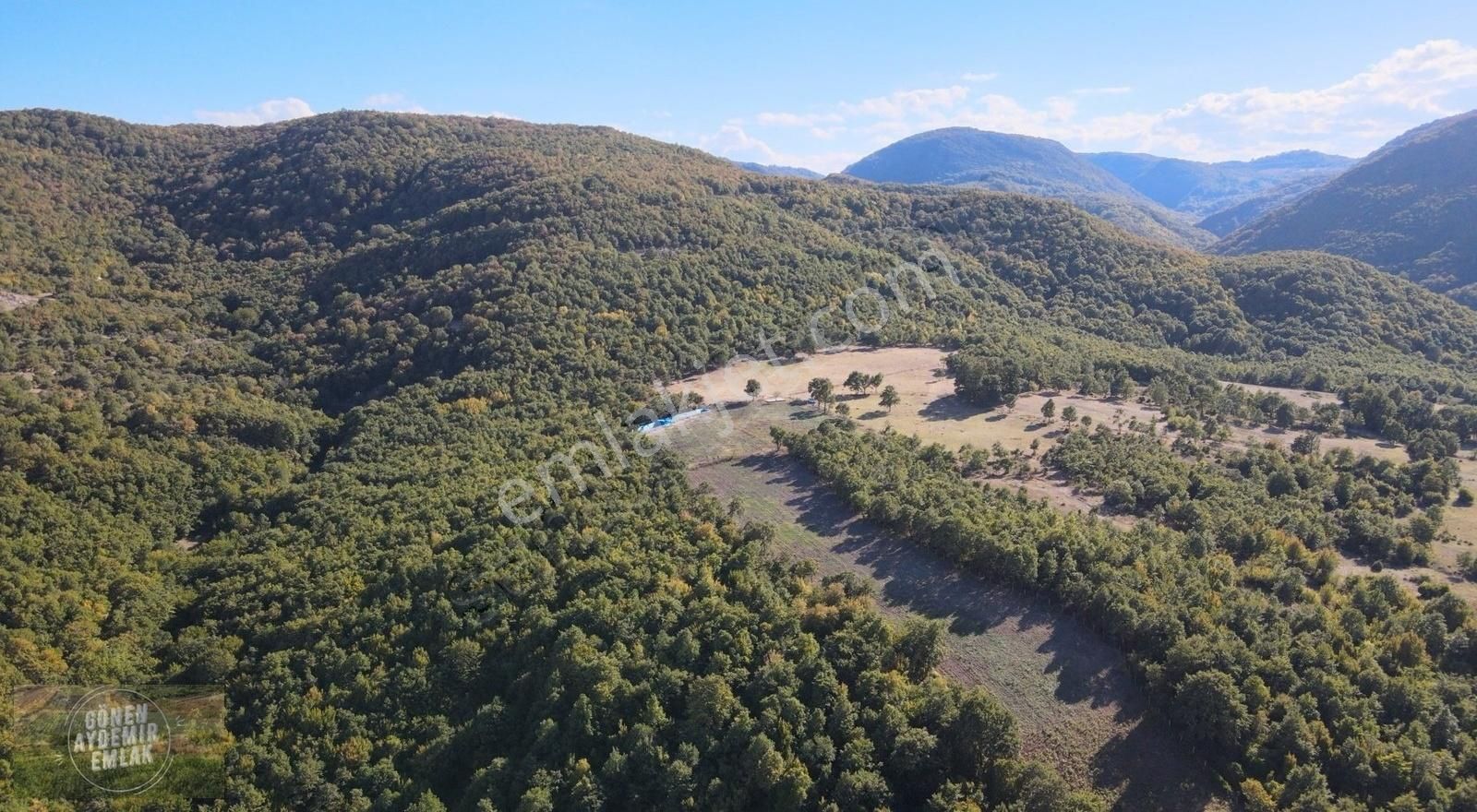 Gönen Hacıvelioba Satılık Tarla Gönen 5 Km Suyu Olan Ormana Cephe 14.125 M2 Ceviz& Badem Bahçesi