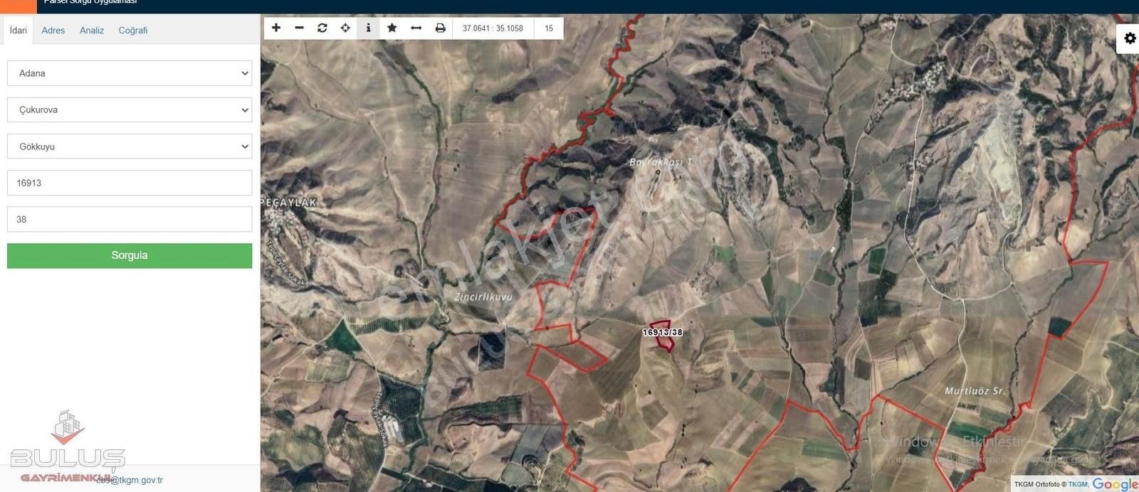 Çukurova Gökkuyu Satılık Tarla Çukurova Gökkuyu'da 136 M2 Yatrılımlık Tapu Sahibi Olma Fırsatı