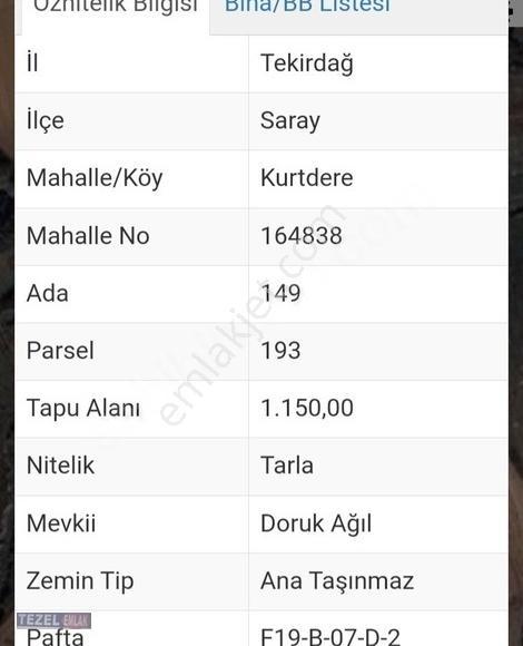 Saray Kurtdere Kelepirr 1150 M² Müstakil Tek Tapulu Satlık Arazi - Görsel 2