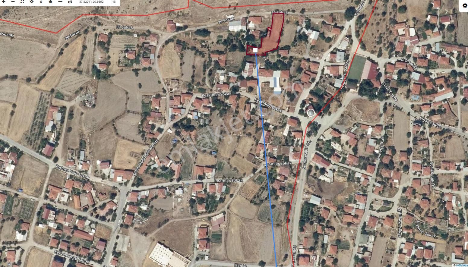 Ayşahtan Satılık Havaalanına Yakın Çardak Saray Mahallesinde İmarlı Konut Arsası - Görsel 4