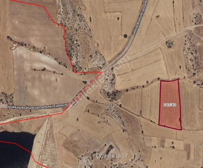 Korkuteli Büyükköy Mahallesinde Tek Tapulu Tarla - Yol Problemi Yok - Görsel 3