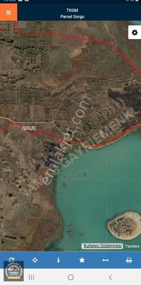 Yenişarbademli Gölkonak Köyü Satılık Tarla Gölkonakta 1481 M² Yol Cepheli Göl Manzaralı Muazzam Arazi