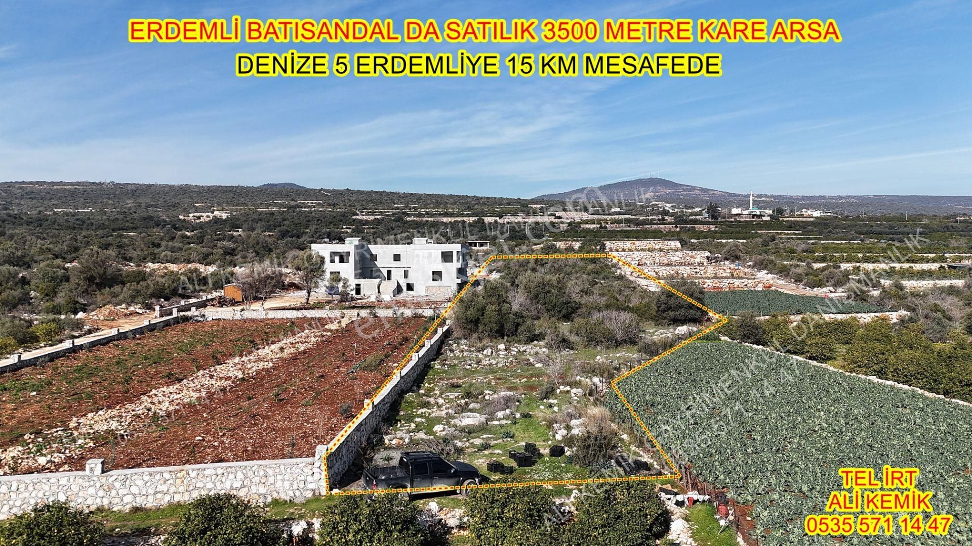 Erdemli Batısandal Satılık Arazi Doğa İle İç İçe Satılık 3.500 M2 Arsa