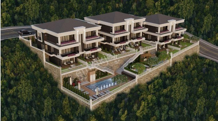 Gemlik Cumhuriyet Satılık Villa Gemlik Cumhuriyet Mahallesi Deniz Manzaralı Satılık İkiz Villa!