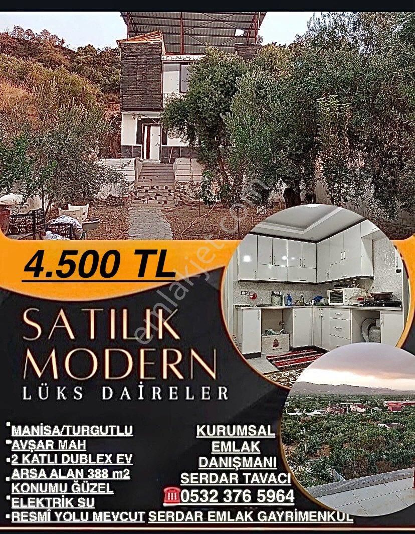 Turgutlu Avşar Satılık Daire Serdar Emlak 2 Katlı Müstakil Ev Çatılı