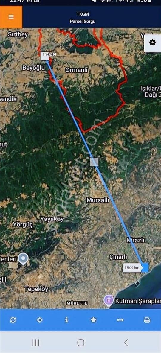 Süleymanpaşa Ormanlı Satılık Tarla Tekirdağ Süleymanpaşa Ormanlı Mah. 441 Mt Arazi Asfalt Boyu