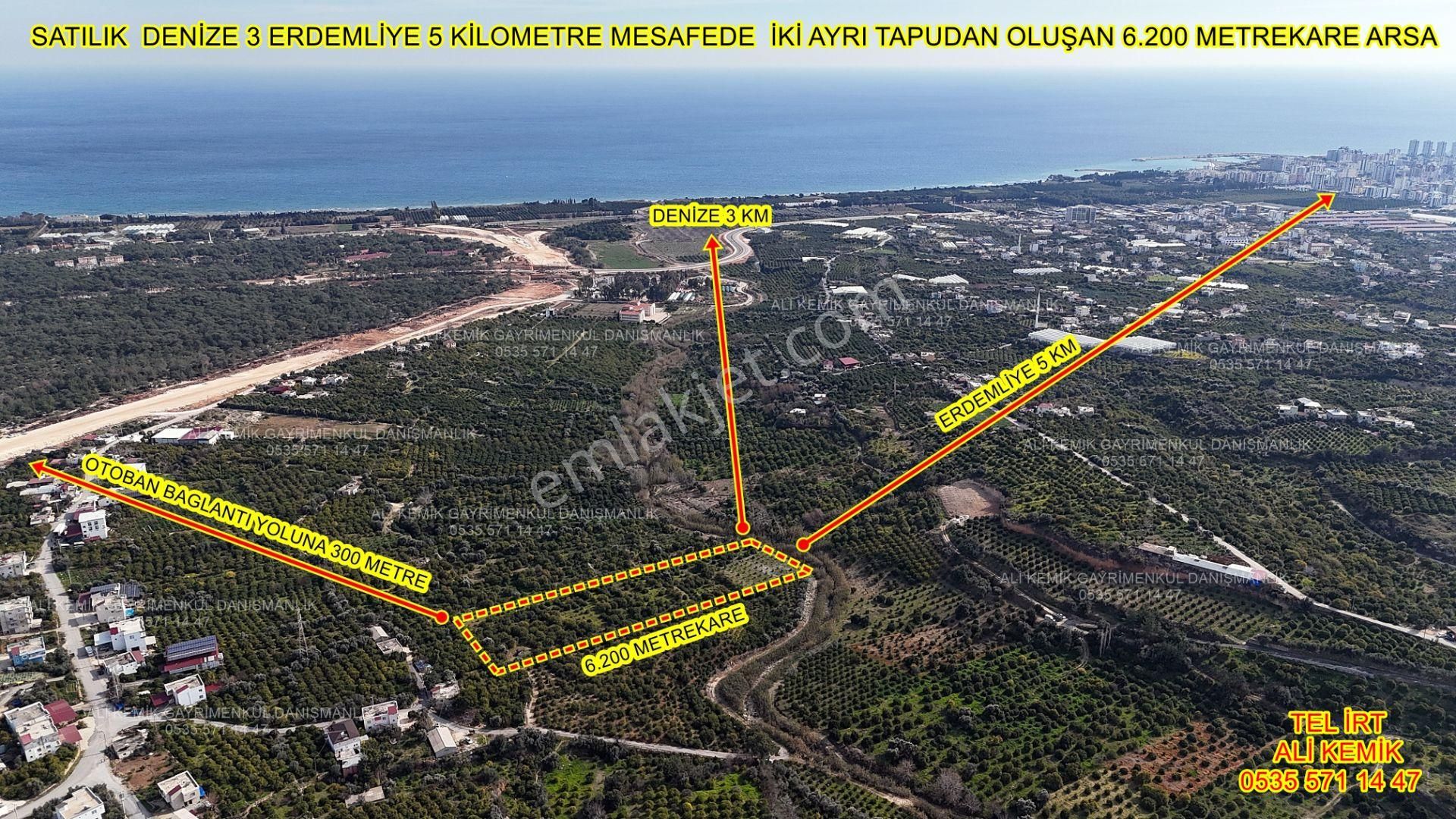 Erdemli Arpaçbahşişde Satılık 6.200 M2 Arsa - Görsel 4