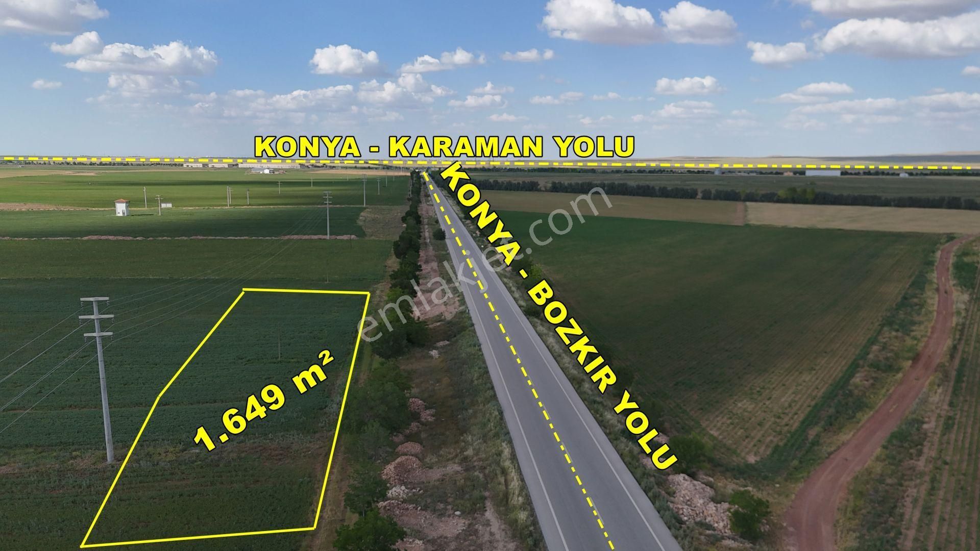 Çumra Kuzucu Satılık Tarla Çumra Kuzucu Da 1.649 M2 Müstakil Tapulu Asfalt Yola Cephe Tarla