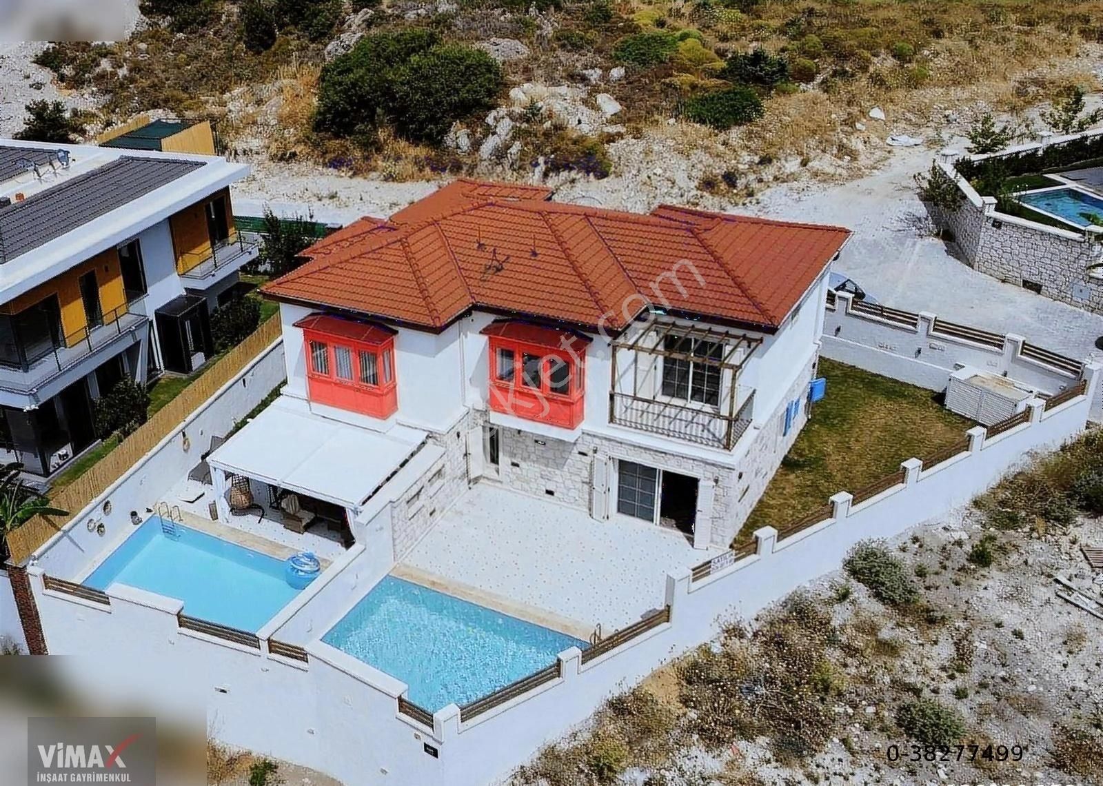 İzmir Çeşme Satılık Villa Çeşme Şifne'de Akıllı Sistem Alaçatı Taş Mimari Satılık Villa