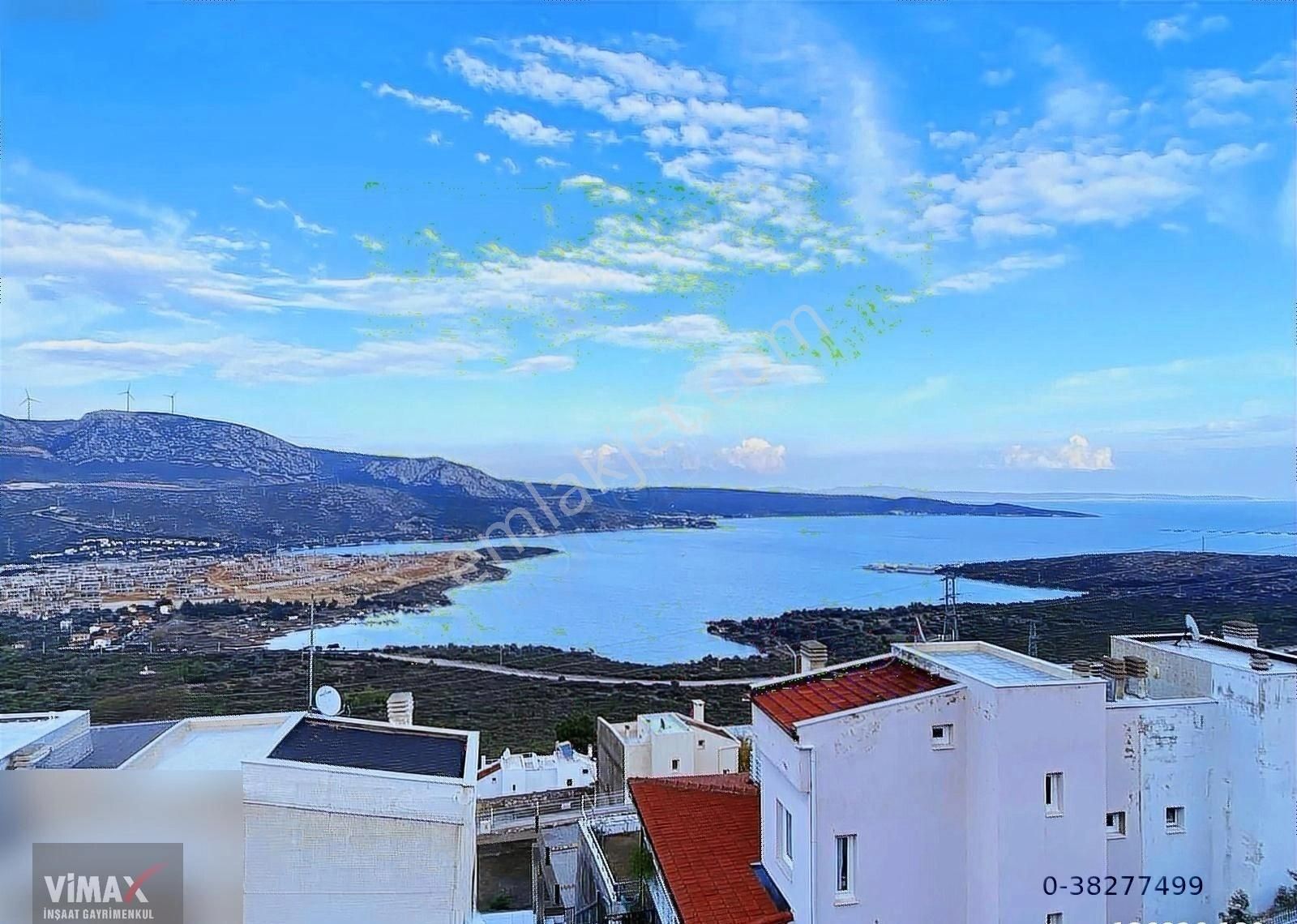 İzmir Karaburun Satılık Villa Vimax'tan Ar-ko Sitesinde Panoramik Manzaralı Satılık 4+1 Villa