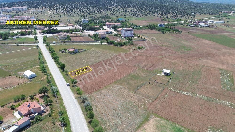 Akören Tülce Satılık Konut İmarlı Konya / Akören / Tülce Mahallesinde 433 M² Müstakil Tapulu Konut İmarlı Arsa