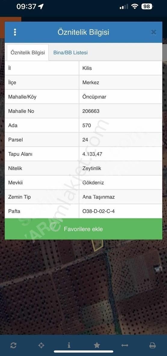 Uyaran79gayrimenkul Asfalt Üstü Bağ Evi Yapımı İçin Uygun Zeytin - Görsel 2