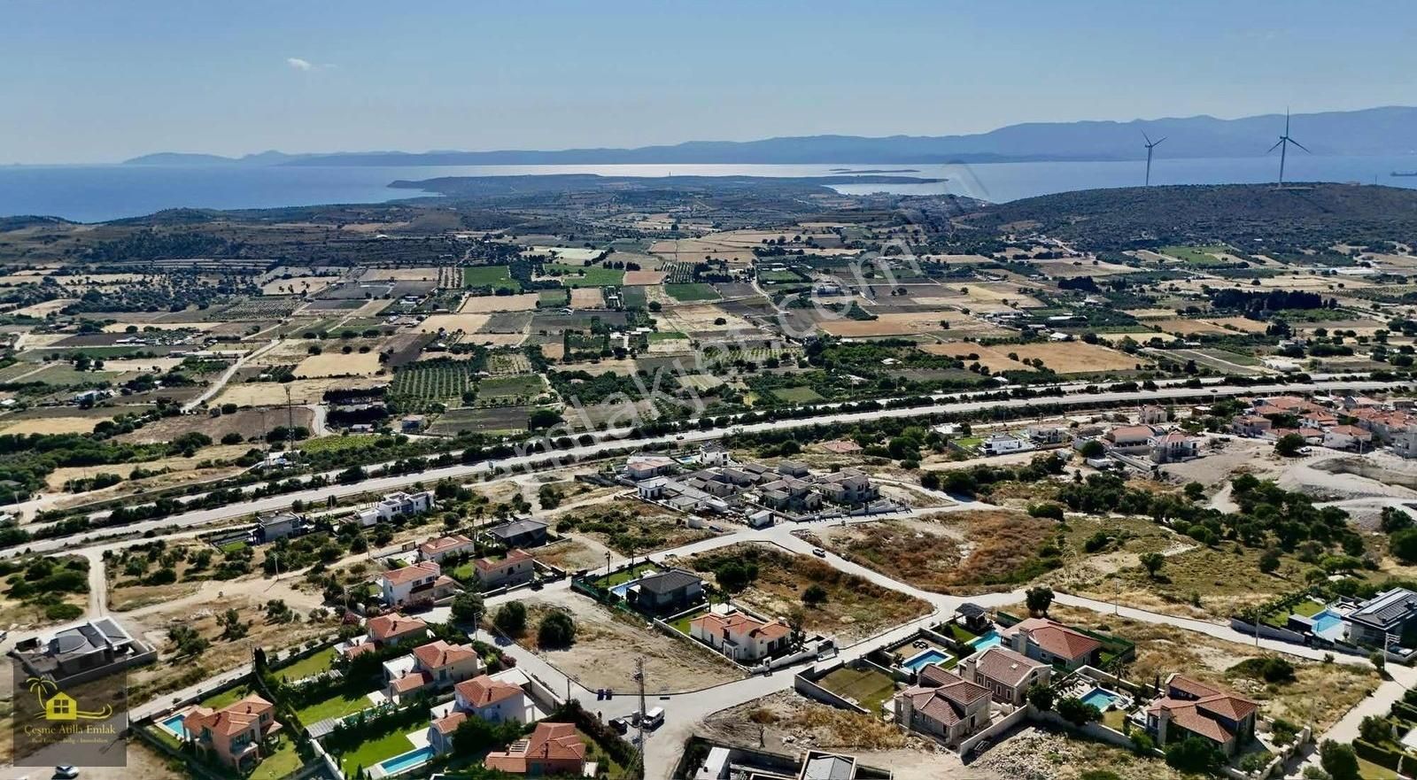 Çeşme Ovacık Satılık Konut İmarlı Çeşme Toskanada 2 Adet Yanyana Fırsat Deniz Manzaralı