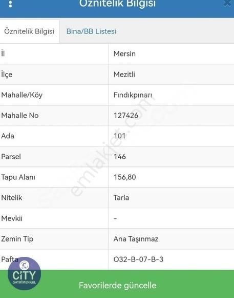 Mezitli Fındıkpınarı Satılık Konut İmarlı Mersin Mezitli Fındıkpınarı Yaylasın'da 156m2 Arsa