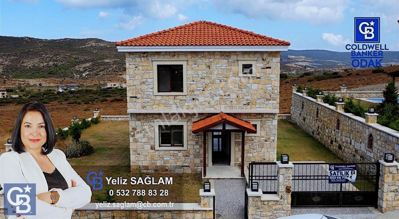 Foça Yenibağarası Satılık Villa Foça Foçaköy'de Satılık Havuzlu Müstakil Villa