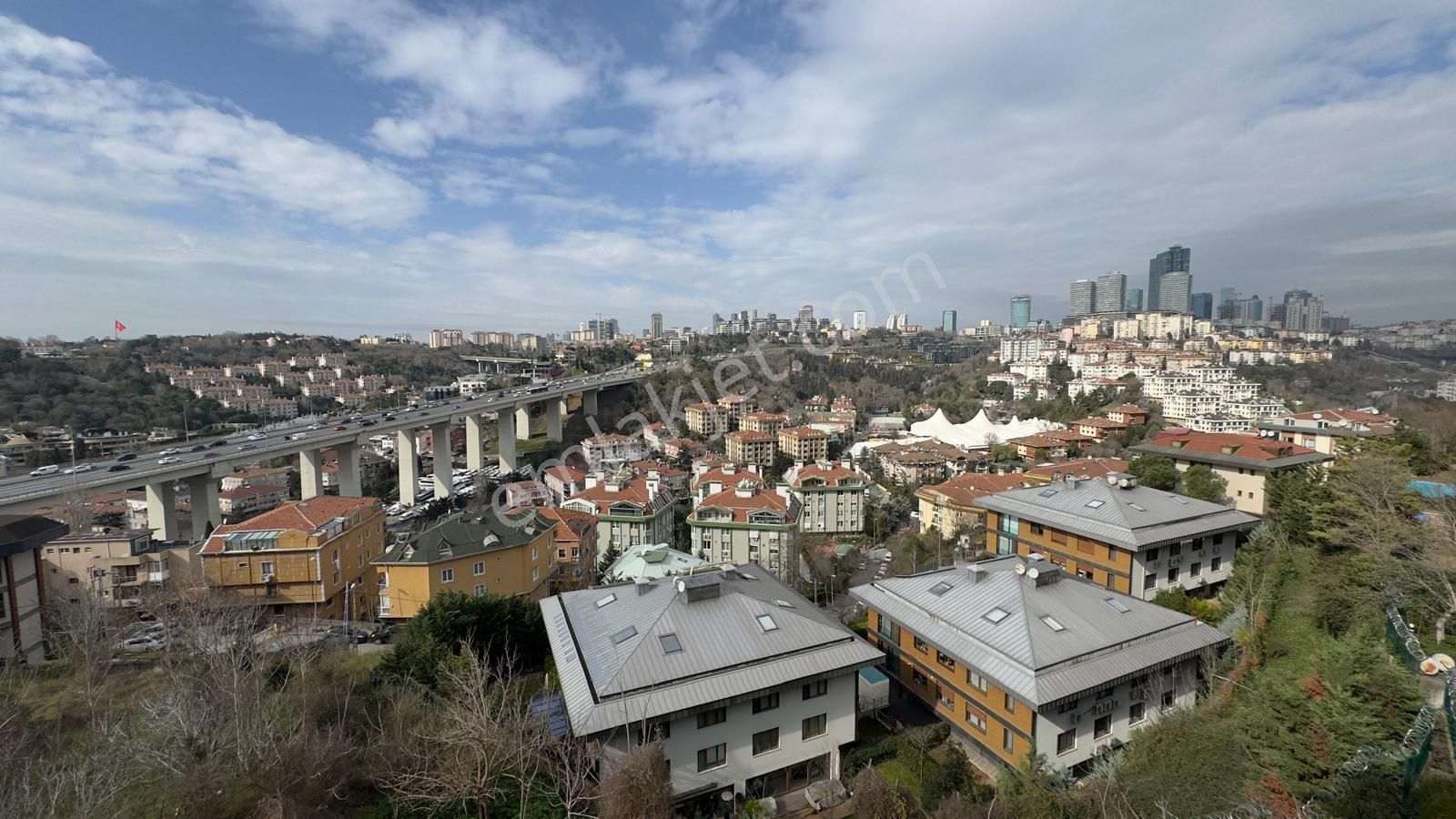 Beşiktaş Ortaköy Kiralık Daire Ulus Maksimum Evler'de 3,5+1 Manzaralı, Ferah Kiralık Daire